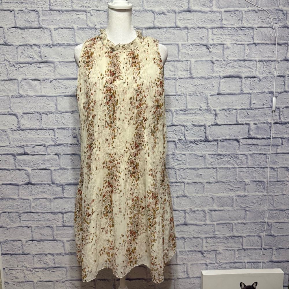 Anthropologie Women’s Maison D'Amelie Paris Drop Waist Sleeveless Midi Dress L - Picture 3 of 16